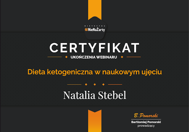 Natalia Stebel - dietetyk kliniczny